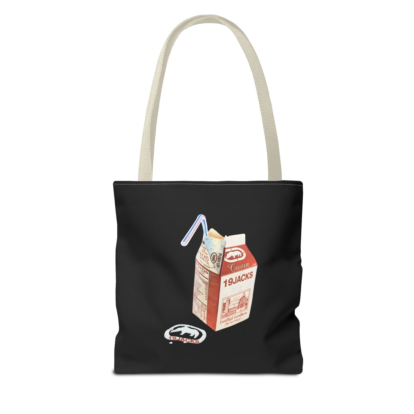19JACKS CREAM RETRO TOTE BAG - 19jacks