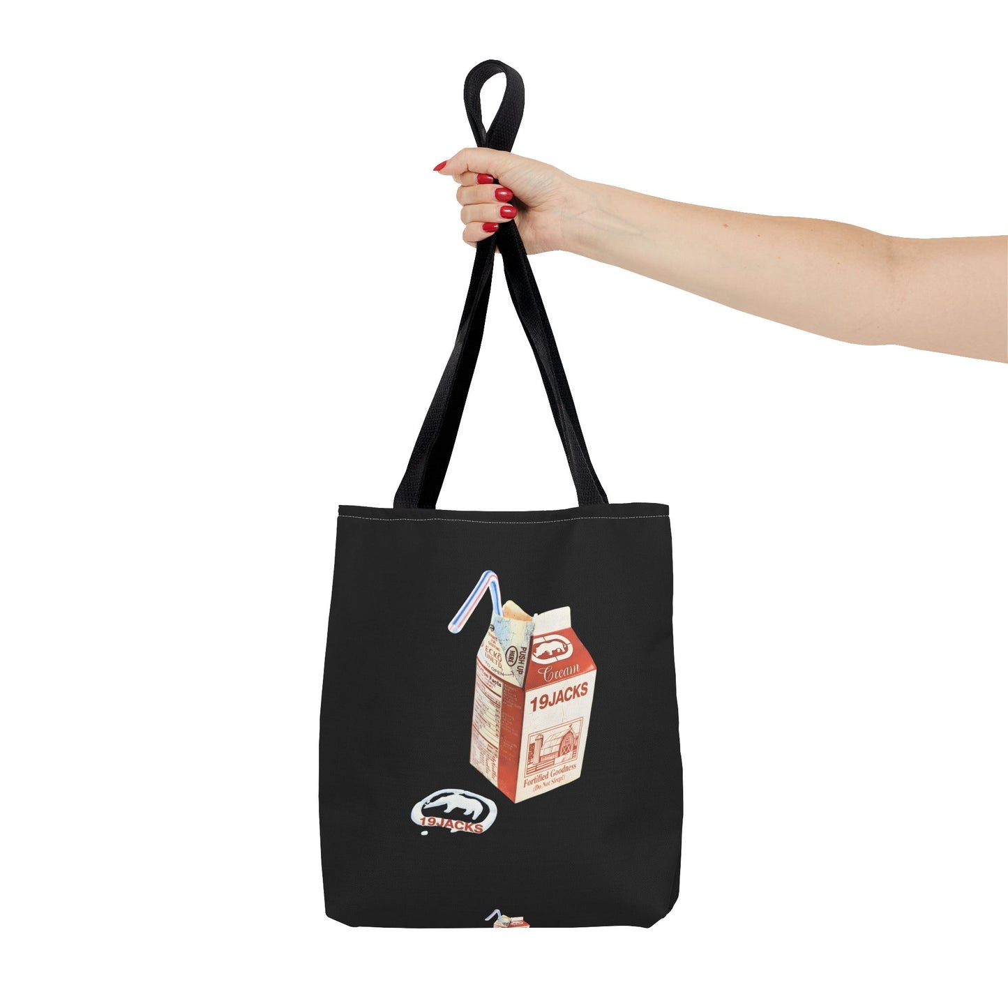 19JACKS CREAM RETRO TOTE BAG - 19jacks