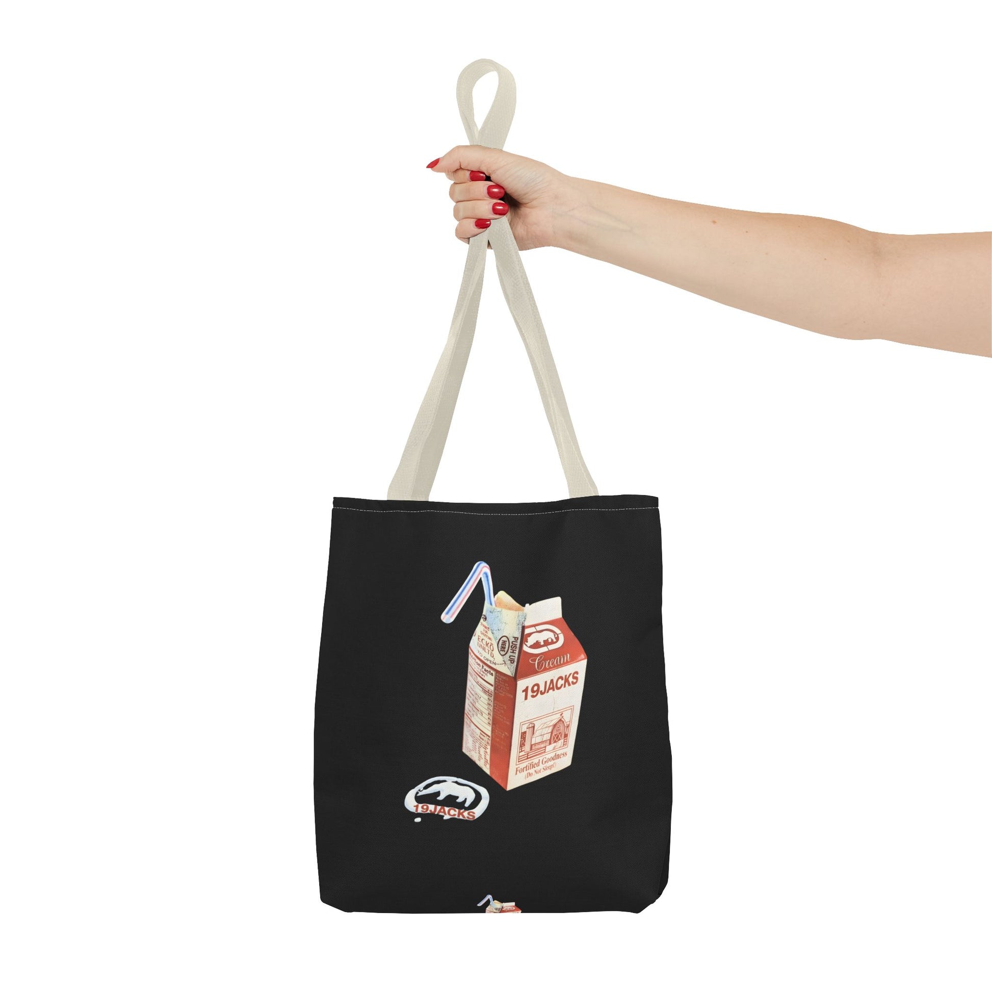 19JACKS CREAM RETRO TOTE BAG - 19jacks