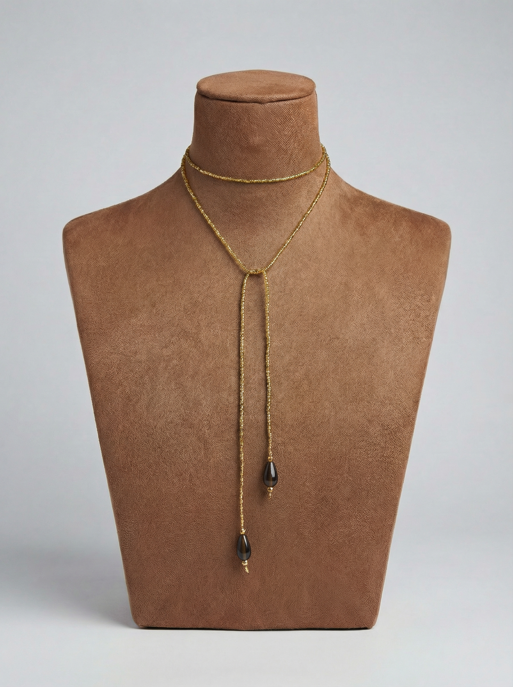 Golden Beaded Necklace - 19jacks