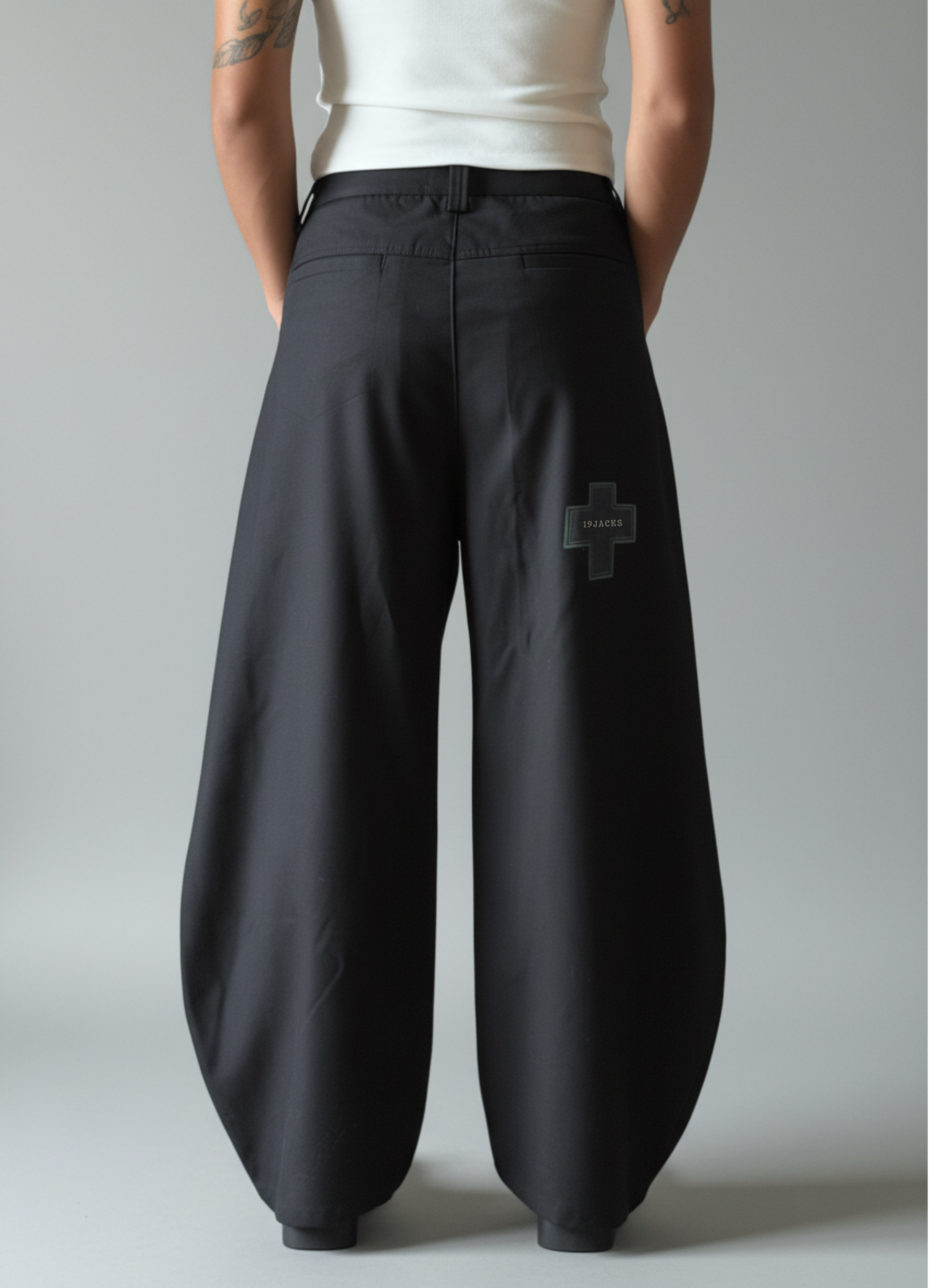 GREEN STITCHED DRESS PANTS - 19jacks