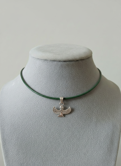 WINGED GODDESS 950 STERLING SILVER NECKLACE - 19jacks
